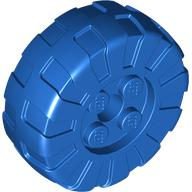 Wheel Hard Plastic Large, D.36, with 4 Studs in Blue