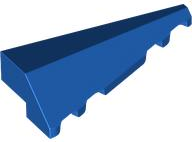 Brick Wedged, Sloped 2 x 5 Right in Blue