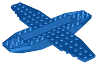 Plane, Bottom 18 x 16 x 1 x 1 1/3 in Blue