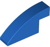 Brick Curved 1 x 4 x 1 2/3 No Studs in Blue