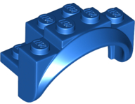 Wheel Arch, Mudguard 4 x 2 x 2 1/2 in Blue
