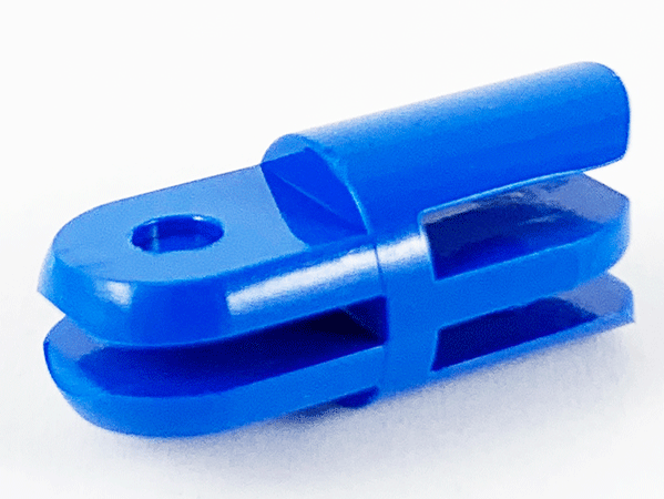 Arm Piece Straight with 2 and 3 Fingers in Blue