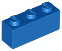 Brick 1 x 3 in Blue