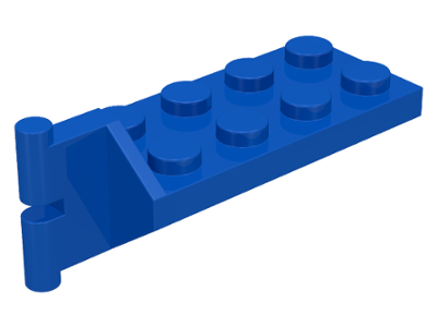 Hinge Plate 2 x 4 with Articulated Joint - Male in Blue
