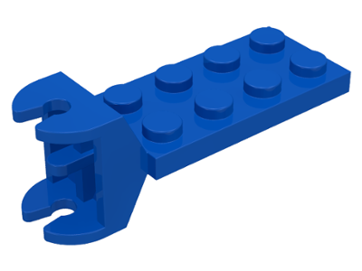 Hinge Plate 2 x 4 with Articulated Joint - Female in Blue
