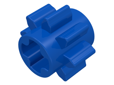Technic Gear 8 Tooth in Blue