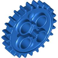 Technic Gear 24 Tooth [New Style with Single Axle Hole] in Blue