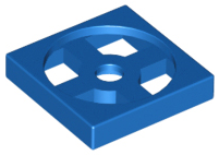 Turntable 2 x 2 Plate, Base in Blue