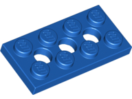 Technic Plate 2 x 4 [3 Holes] in Blue