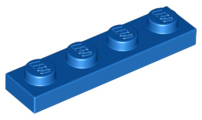 Plate 1 x 4 in Blue
