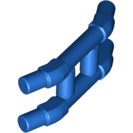 Bar, Parallel Angled with 2 Connecting Bars (Train Hinge) in Blue