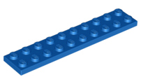 Plate 2 x 10 in Blue