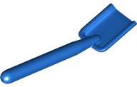 Equipment Shovel [Rounded Handle End] in Blue