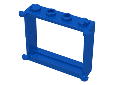 Window 1 x 4 x 3 in Blue