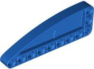 Technic Beam 9 x 3 L-Shape with Quarter Ellipse Thick in Blue