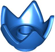 Crown / Flower / Egg Shell Half in Blue