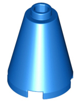 Cone 2 x 2 x 2, Open Stud in Blue
