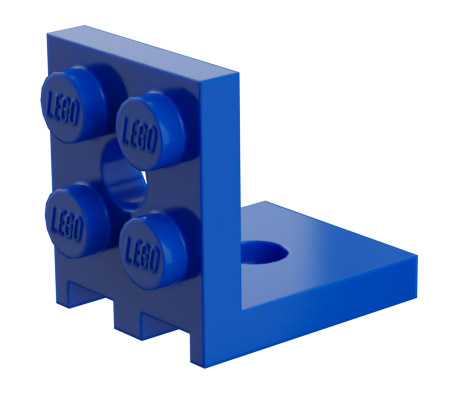 Bracket 2 x 2 - 2 x 2 in Blue