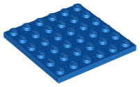 Plate 6 x 6 in Blue