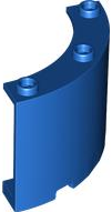 Panel 4 x 4 x 3 Quarter Cylinder in Blue