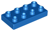 Duplo Plate 2 x 4 in Blue