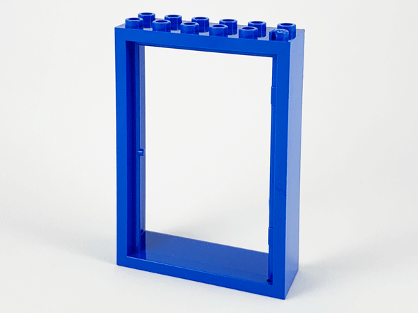 Door Frame 2 x 6 x 7 in Blue