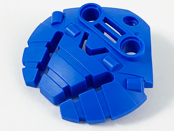 Large Figure Shield 5 x 5 with Triple Blasters in Blue