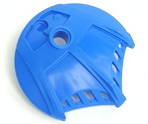 Large Figure Shield 5 x 5 with 3 Top Fins in Blue