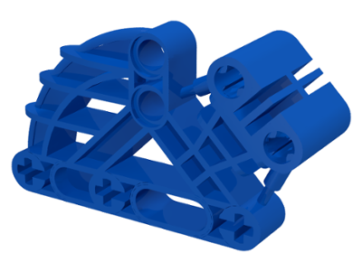 Large Figure Skeletal, Torso, Beam 2 x 4 x 7 Angled in Blue