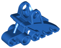 Large Figure Foot, with Ball Joint Socket 2 x 3 x 5 in Blue