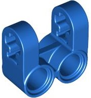 Technic Axle and Pin Connector Perpendicular Double Split in Blue