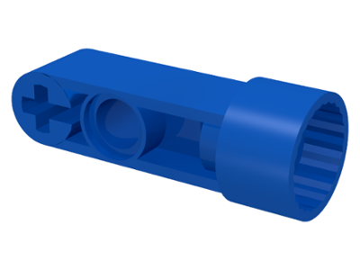 Technic Rotation Joint Socket with 3L Thick Beam in Blue