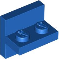 Bracket 2 x 2 with 1 x 2 Vertical Studs in Blue