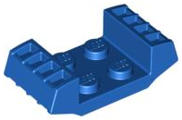 Plate Special 2 x 2 with Grills in Blue