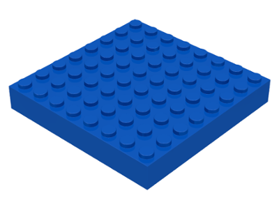 Brick 8 x 8 in Blue