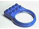 Duplo Plate 2 x 4 with Round Tube Holder in Blue
