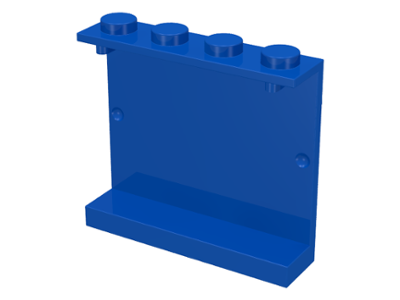 Panel 1 x 4 x 3 [Solid Studs] in Blue