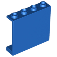 Panel 1 x 4 x 3 [Hollow Studs] in Blue