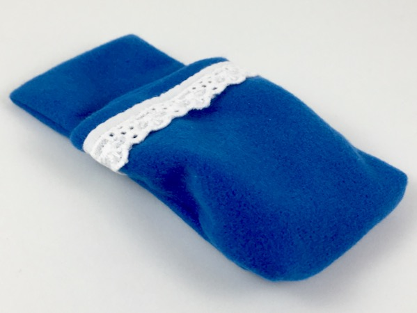 Belville, Sleeping Bag / Child Pouch with Lace Trim in Blue