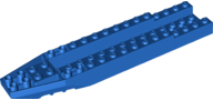 Brick Wedged, Sloped Inverted 16 x 4 x 1 1/3 Cockpit in Blue