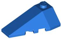 Brick Wedged, Sloped 4 x 2 Triple Left in Blue