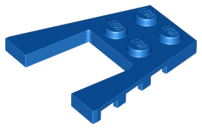 Wedge Plate 4 x 4 with 2 x 2 Cutout in Blue