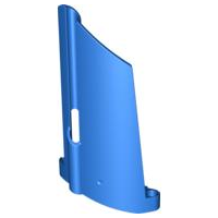 Technic Panel Fairing #20 Large Long, Small Hole, Side A in Blue
