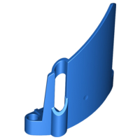 Technic Panel Fairing #23 Large Short, Small Hole, Side B in Blue