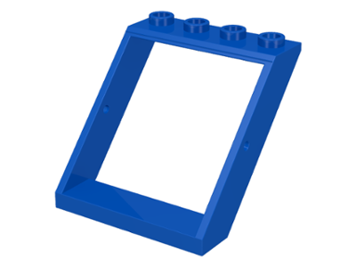 Window 4 x 4 x 3 Roof in Blue