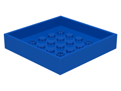 Box 6 x 6 Bottom in Blue