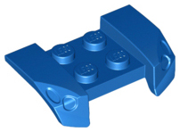 Mudguard 2 x 4 with Molded Headlights in Blue
