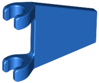 Flag 2 x 2 Trapezoid with Flat Area between Clips in Blue