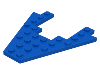 Wedge, Plate 8 x 8 with 4 x 4 Cutout in Blue