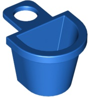 Minifig Neckwear Basket [D Style] in Blue
